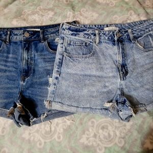 2 pair of Pacsun Mom Shorts size 30